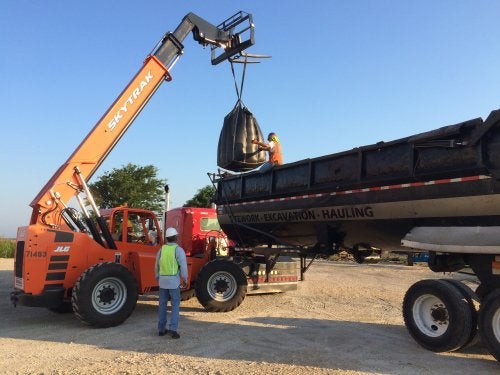 Truck Transporting Industrial Waste for Safe Disposal in Houston, TX